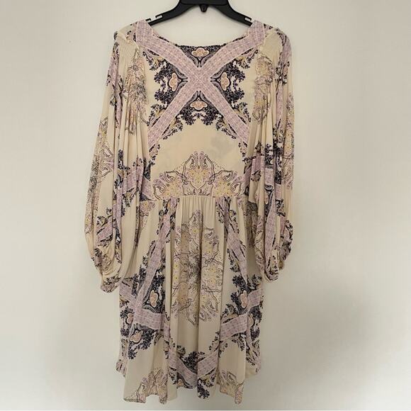 Free People Girl Talk Tunic In Ivory high low with Pockets size medium - Picture 3 of 7